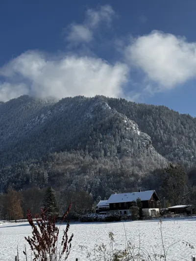 Blick aus der Wohnung.